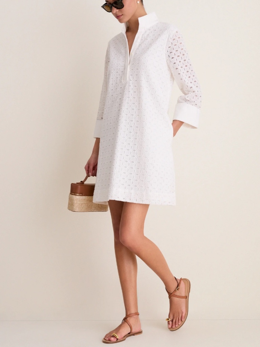 TUCKERNUCK White Eyelet Megan Dress